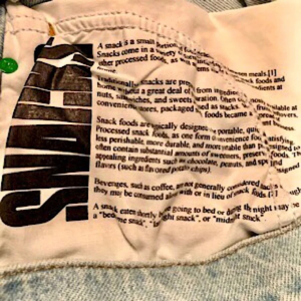 “NEW” MOTHER Snacks! Fun Dip Puddle Sliced Jean - Picture 10 of 11